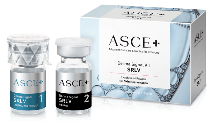 ASCE+ Derma Signal Kit SRLV exosome treatment for fundamental skin rejuvenation at Lijin Clinic.