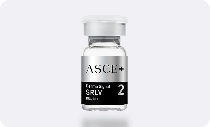 ASCE+ SRLV diluent activator vial to maximize dermal nutrient absorption at Lijin Clinic.