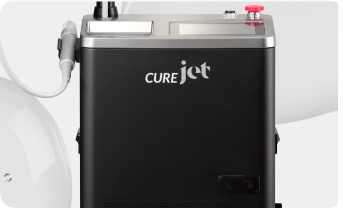 Curejet needle-free injector for advanced transdermal drug delivery at Lijin Clinic.