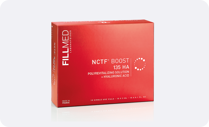 Genuine FILLMED NCTF 135 HA skin booster package at Lijin Clinic.