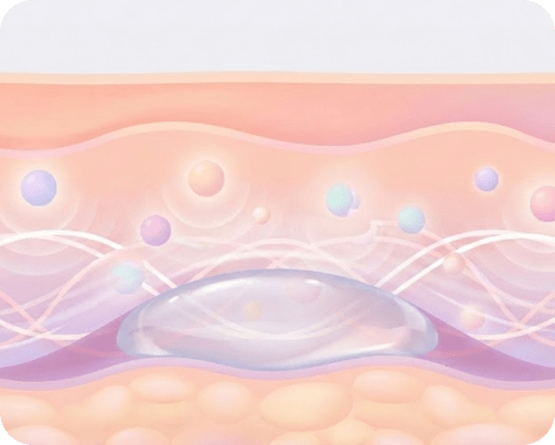 Step 1 of Juvelook tissue regeneration: Even intradermal injection of hybrid filler at Lijin Clinic.