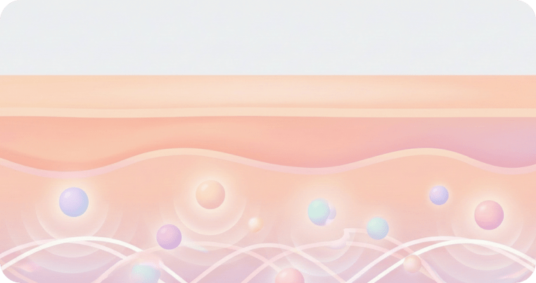 Mechanism of Juvelook microparticles precisely targeting the dermal structure at Lijin Clinic.