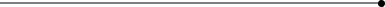 Minimalist straight horizontal line with a black dot at the end