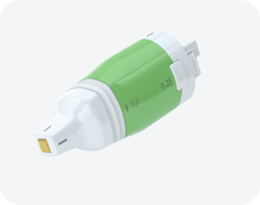 Green I tip 0.25 HIFU cartridge for precise areas