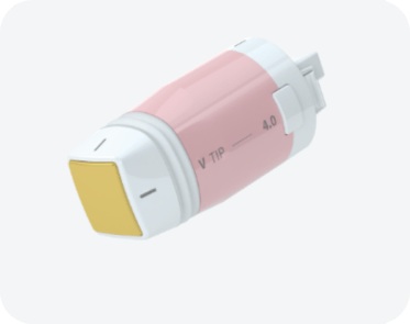 Pink V tip 4.0 HIFU cartridge for contour areas